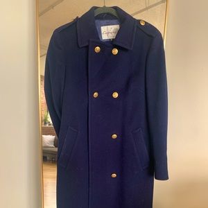 CASPRINNI Double Breasted Italian Wool Coat / Size 8